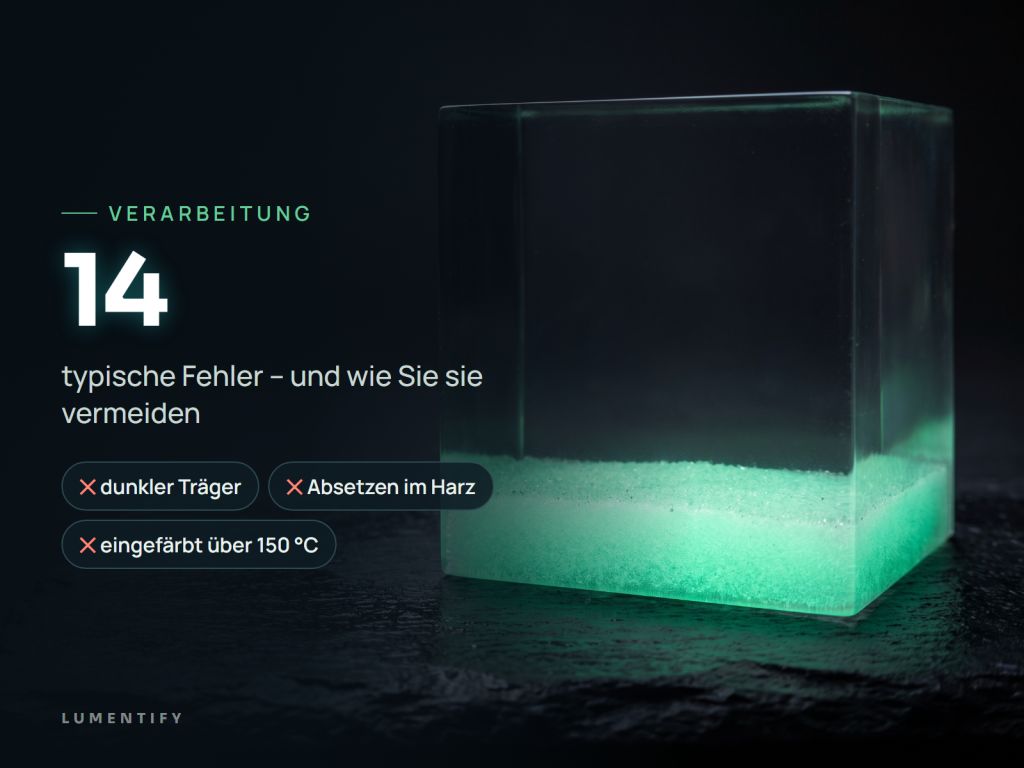 Infografik Verarbeitung: 14 – typische Fehler – und wie Sie sie vermeiden